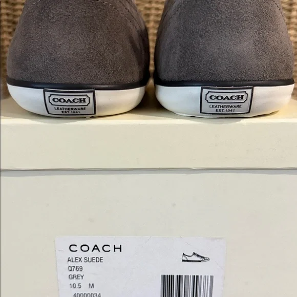 Coach Men's Alex Suede Sneakers - Picture 3 of 7